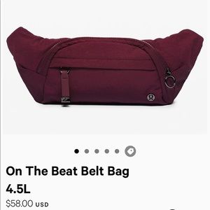 Lululemon on the beat belt bag — BLACK